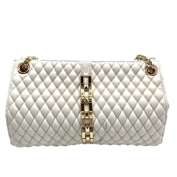 I.N.C International Concepts Vanilla Quilted Harrper Aurora Shoulder Bag - Picture 1 of 12